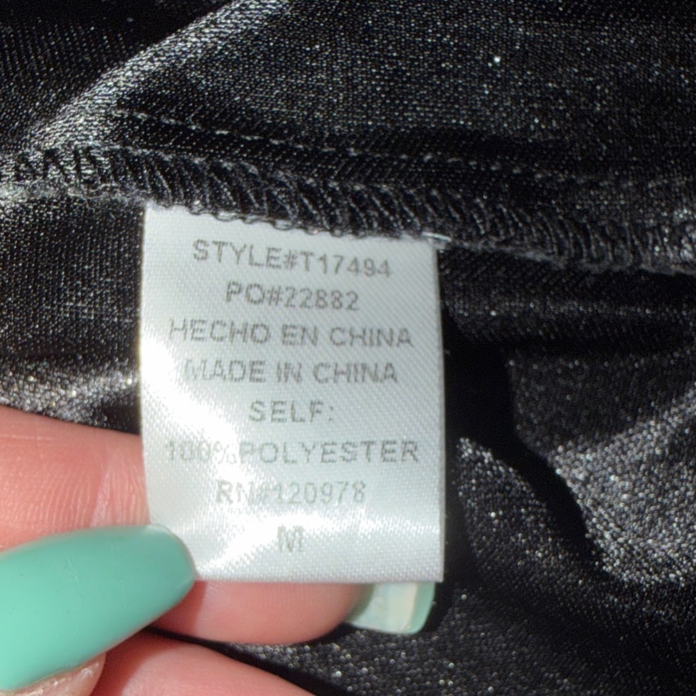 Lavish Boutique Shimmering Silver Ruffle Top - Picture 5 of 10